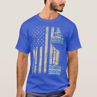 Camiseta Torre del controlador de tráfico aéreoEspacio aére