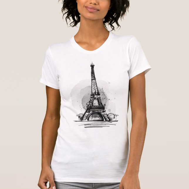 Camiseta Torre del Effel de París (Anverso)
