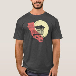 Camiseta Torre del salvavidas del estilo del vintage de