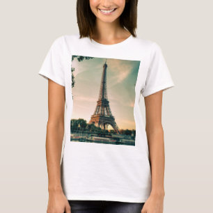 Camiseta Torre Eiffel arrojar almohada