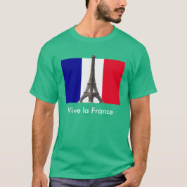 Camiseta Torre Eiffel Bandera Francesa Vive la France Unise