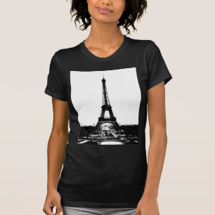 Camiseta Torre Eiffel Blanca y Negra