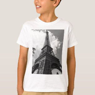 Camiseta Torre Eiffel Blanca y Negra en París