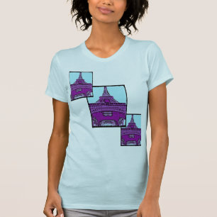 Camiseta Torre Eiffel de arte pop