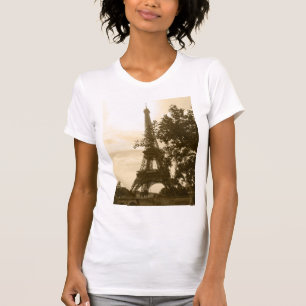 Camiseta Torre Eiffel de la sepia