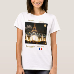 Camiseta Torre Eiffel de noche