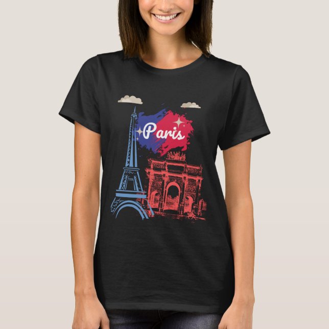 Camiseta Torre Eiffel de París (Anverso)