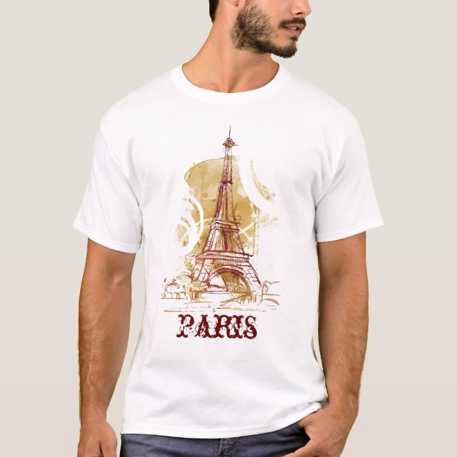 Camiseta torre Eiffel de París (Anverso)