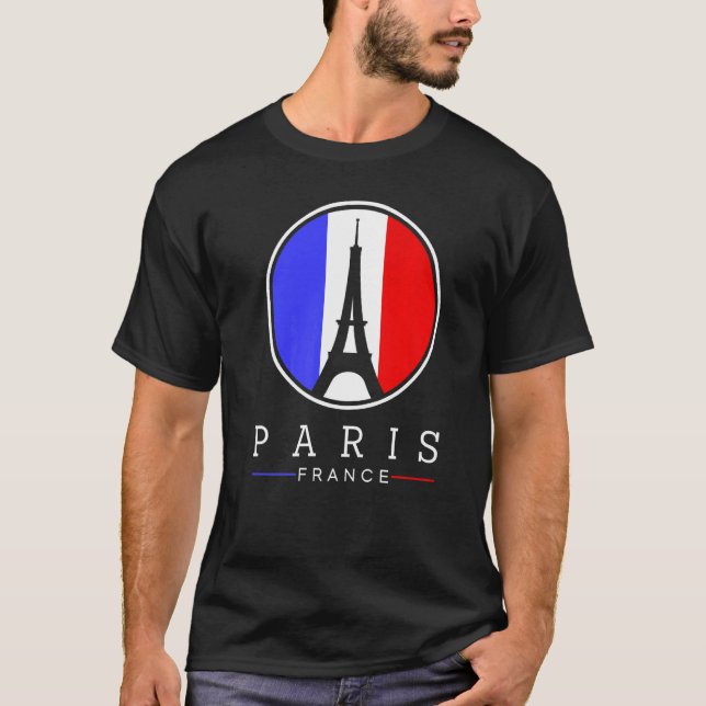 Camiseta Torre Eiffel En París Francia Ama El Rótulo Con Fr (Anverso)