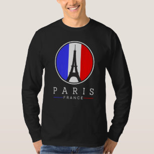 Camiseta Torre Eiffel En París Francia Ama El Rótulo Con Fr