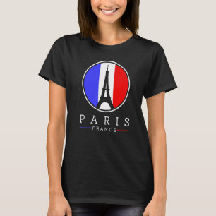 Camiseta Torre Eiffel En París Francia Ama El Rótulo Con Fr