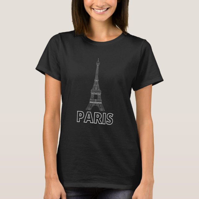 Camiseta Torre Eiffel Francia de París (Anverso)
