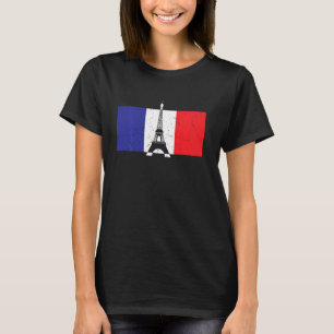 Camiseta Torre Eiffel Funny Bandera Francesa Guay Francia