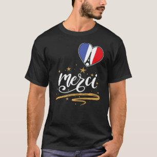 Camiseta Torre Eiffel gracias recuerdo francés París pa