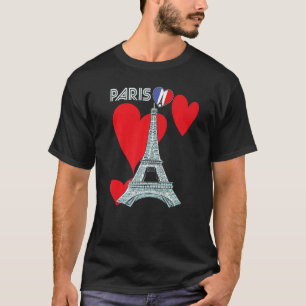 Camiseta Torre Eiffel I Love Paris Francia Souvenir Francés