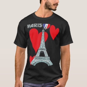 Camiseta Torre Eiffel I Love Paris Francia Souvenir Francés