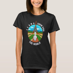 Camiseta Torre Eiffel, París, Francia Llama Te Muestra El M
