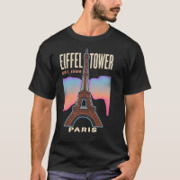 Torre Eiffel París Francia Póster de viaje vintage