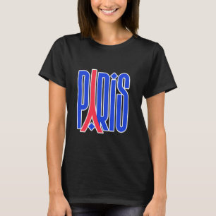 Camiseta Torre Eiffel París Tipografía Negrita Moda Parisin