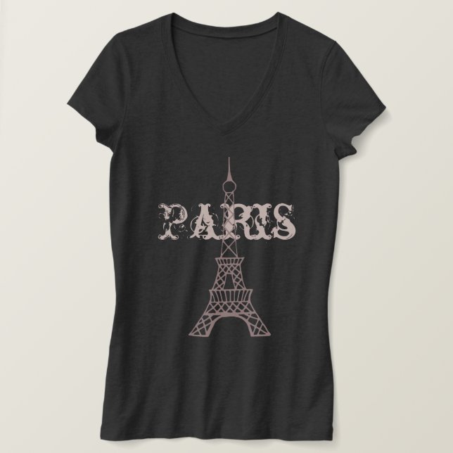 Camiseta Torre Eiffel T Shirt (Anverso del diseño)