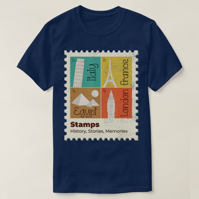 Camiseta Torre Eiffel Torre inclinada de la pirámide de Pis (Diseño del anverso)