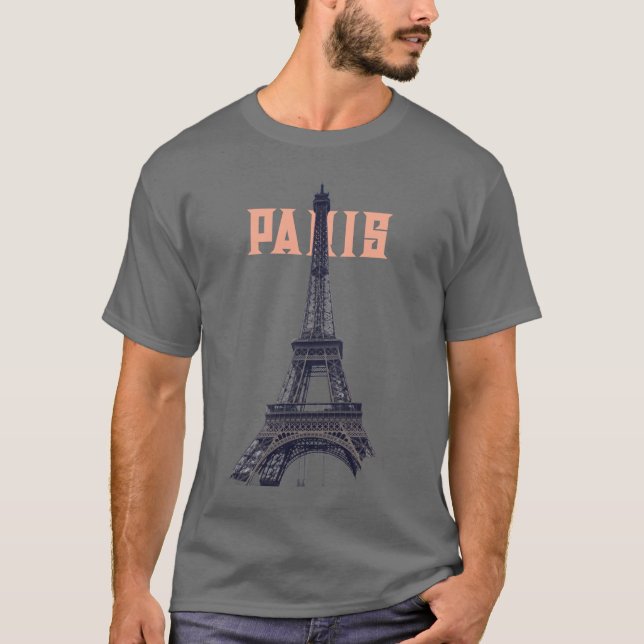 Camiseta Torre Eiffel Viaje de París Europa (Anverso)