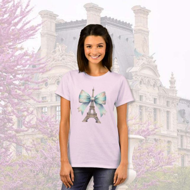 Camiseta Torre Eiffel y Bow (Subido por el creador)