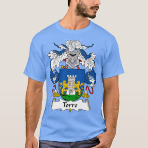 Camiseta Torre Escudo de armas y escudo familiar