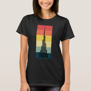Camiseta Torre Frio Burj Khalifa Dubai Rascacielos Vintage