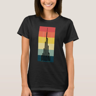 Camiseta Torre Frio Burj Khalifa Dubai Rascacielos Vintage
