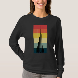 Camiseta Torre Genial Burj Khalifa Dubai Rascacielos Vintag