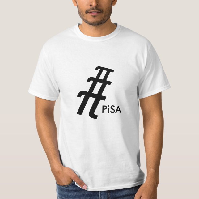 Camiseta Torre inclinada de Pi (Anverso)