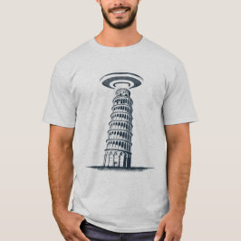 Camiseta Torre inclinada OVNI - Encuentro alienígena divert