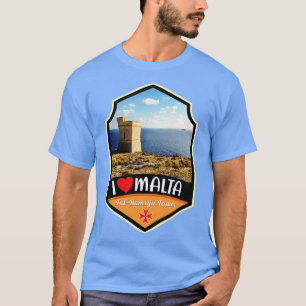 Camiseta Torre Malta Tal Hamrija Y Isla Filfla