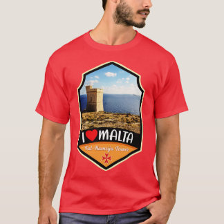 Camiseta Torre Malta Tal Hamrija Y Isla Filfla