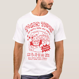 Camiseta Torre Pizza la mejor pizza de una ciudad a