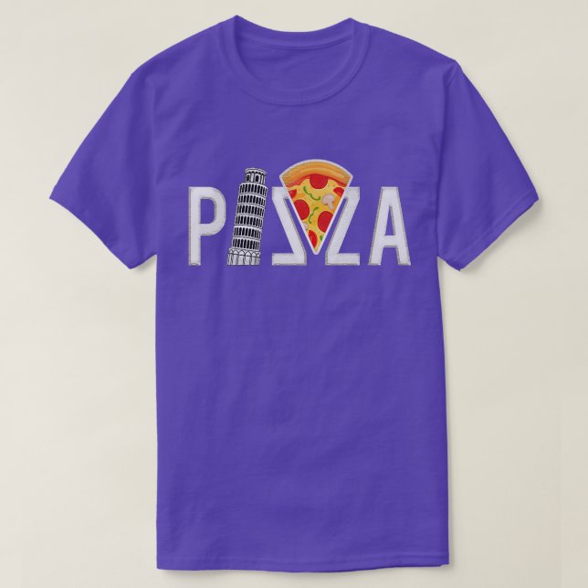 Camiseta Torre Pizza Pisa, divertida (Diseño del anverso)