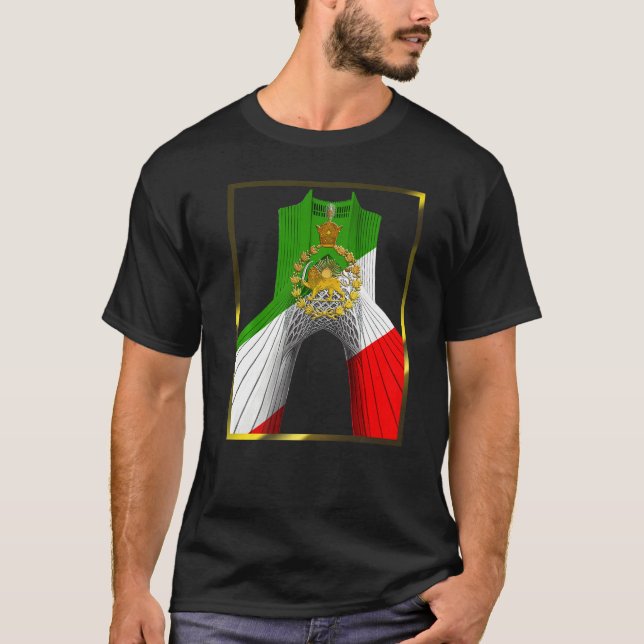 Camiseta Torre Shahyad de Irán, conocida como Torre Azadi,  (Anverso)