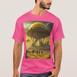 Camiseta Torre Ufo de Ciencia Ficción Alien World View Plan