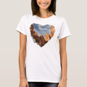 Camiseta Torres de la roca roja; Recuerdo de Nevada