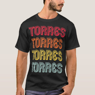 Camiseta TORRES Gift Apellido Funny Retro Vintage 80 Nacimi
