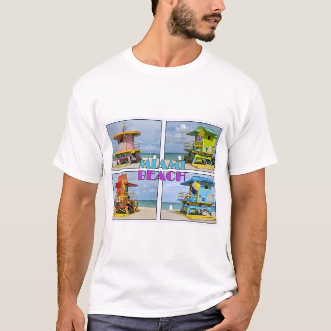 Camiseta Torres Salvavidas Miami South Beach (Anverso)