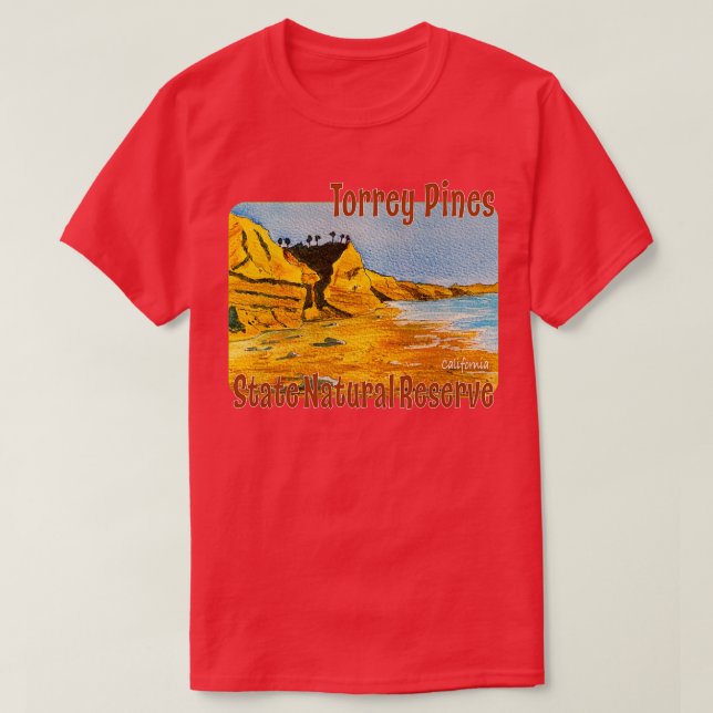 Camiseta Torrey Pines State Natural Reserve California (Diseño del anverso)