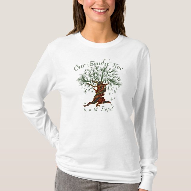 Camiseta Torsión de árbol familiar (Anverso)