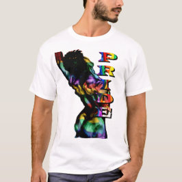Camiseta Torso masculino arcoíris de orgullo
