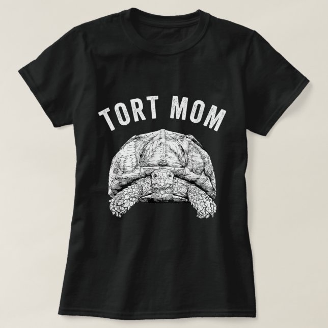 Camiseta Tort Mom Sulcata Tortoise Mama African (Diseño del anverso)