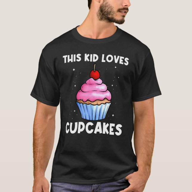 Camiseta Torta Cubierta Para Niños Baker Baking Cupcake (Anverso)
