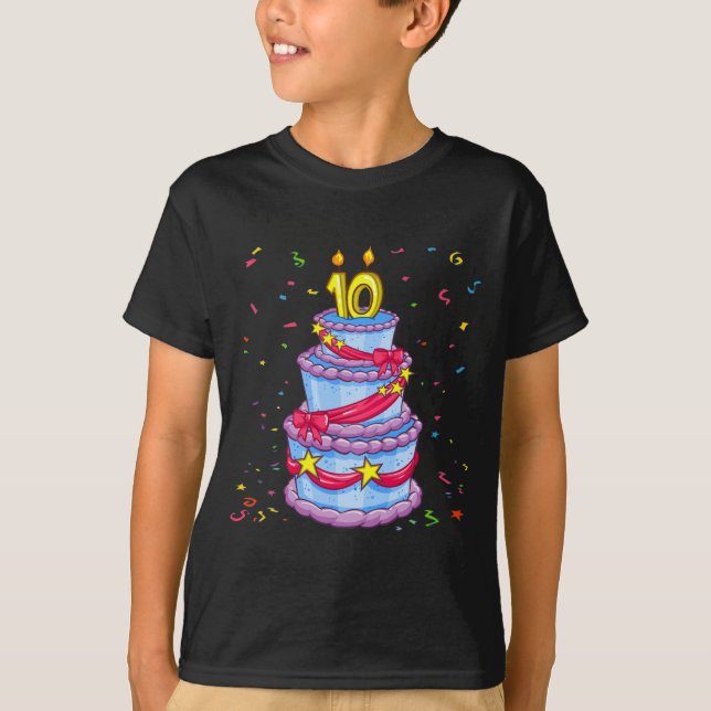 Camiseta Torta de cumpleaños (Anverso)