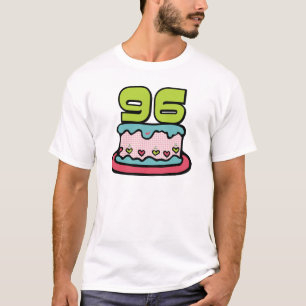 Camiseta Torta de cumpleaños de 96 años