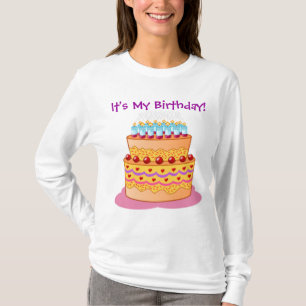 Camiseta Torta de cumpleaños grande